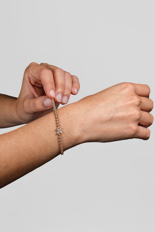 Pulsera Tennis Flor