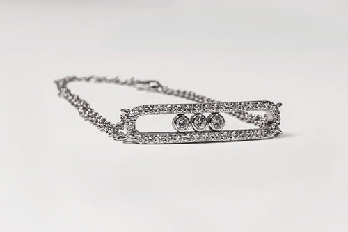 Pulsera Tres diamantes